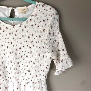 Orange Creek Dress- White with Pink Flowers